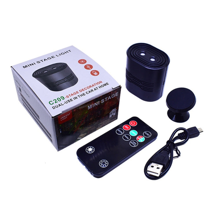 Luz Atmosférica de Palco Mini Laser USB C209, Estilo Estrela Única (Branco), Estilo 8 em 1 (Preto), Estilo 12 em 1 (Preto)