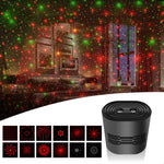 Luz Atmosférica de Palco Mini Laser USB C209, Estilo Estrela Única (Branco), Estilo 8 em 1 (Preto), Estilo 12 em 1 (Preto)