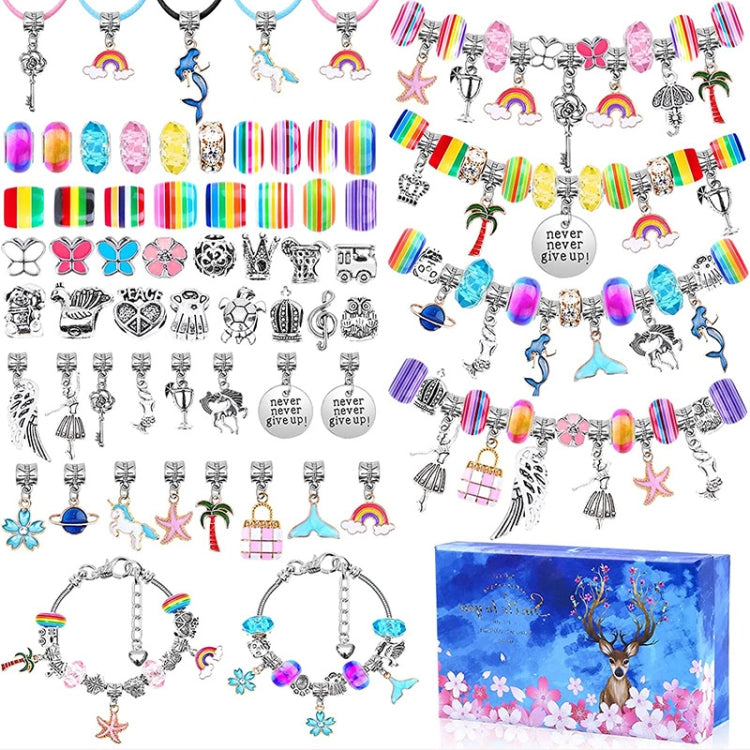 Pulseira DIY para Crianças com Cristais Coloridos Feita à Mão T-15 112 em 1, 112 em 1