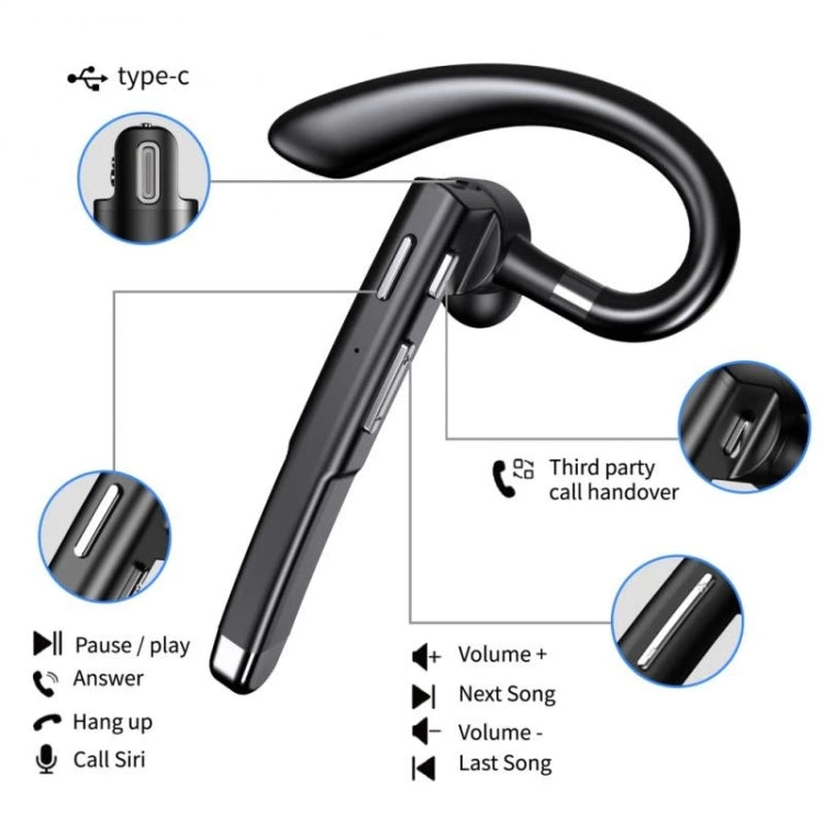 Auricular Bluetooth Business com Gancho Auricular 520 Gen2, Estilo:, 520 Gen2, 520 Gen2 com Caixa de Carregamento