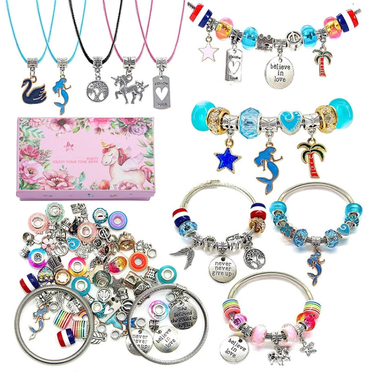 Pulseira DIY para Crianças com Cristais Coloridos e Desenhos Animados T-11 71 em 1, 71 em 1