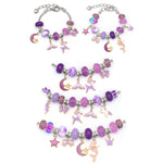 Pulseira DIY para Crianças com Cristais Coloridos e Desenhos Animados TZ-05 63 em 1, 63 em 1 (Fato Roxo), 63 em 1 (Fato Vermelho), 63 em 1 (Fato Verde), 63 em 1 (Fato Colorido)
