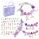 Pulseira DIY para Crianças com Cristais Coloridos e Desenhos Animados TZ-05 63 em 1, 63 em 1 (Fato Roxo), 63 em 1 (Fato Vermelho), 63 em 1 (Fato Verde), 63 em 1 (Fato Colorido)
