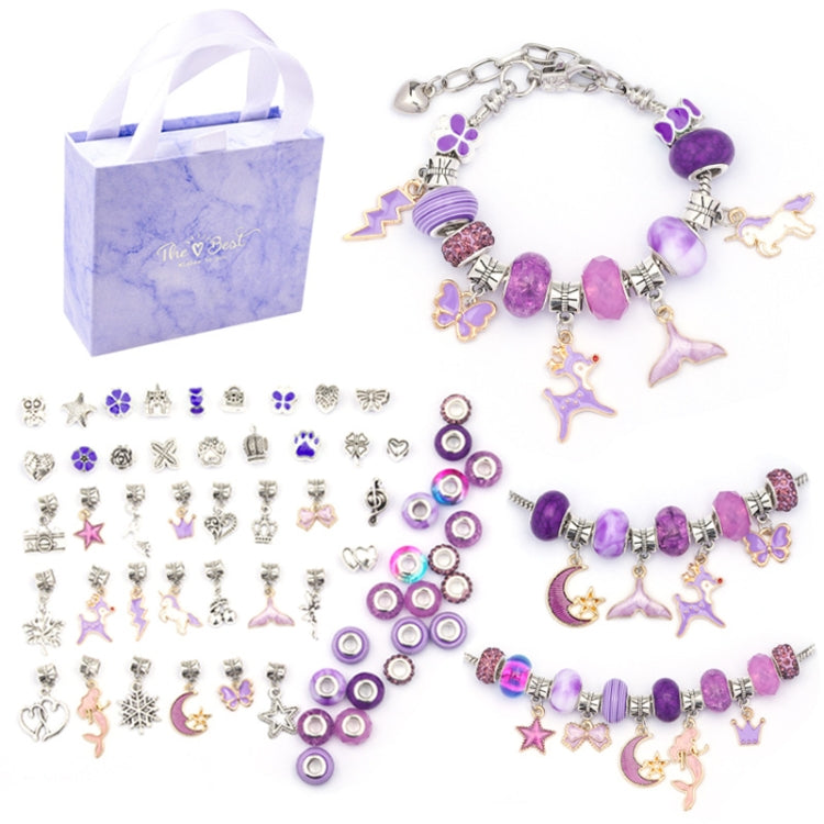 Pulseira DIY para Crianças com Cristais Coloridos e Desenhos Animados TZ-05 63 em 1, 63 em 1 (Fato Roxo), 63 em 1 (Fato Vermelho), 63 em 1 (Fato Verde), 63 em 1 (Fato Colorido)