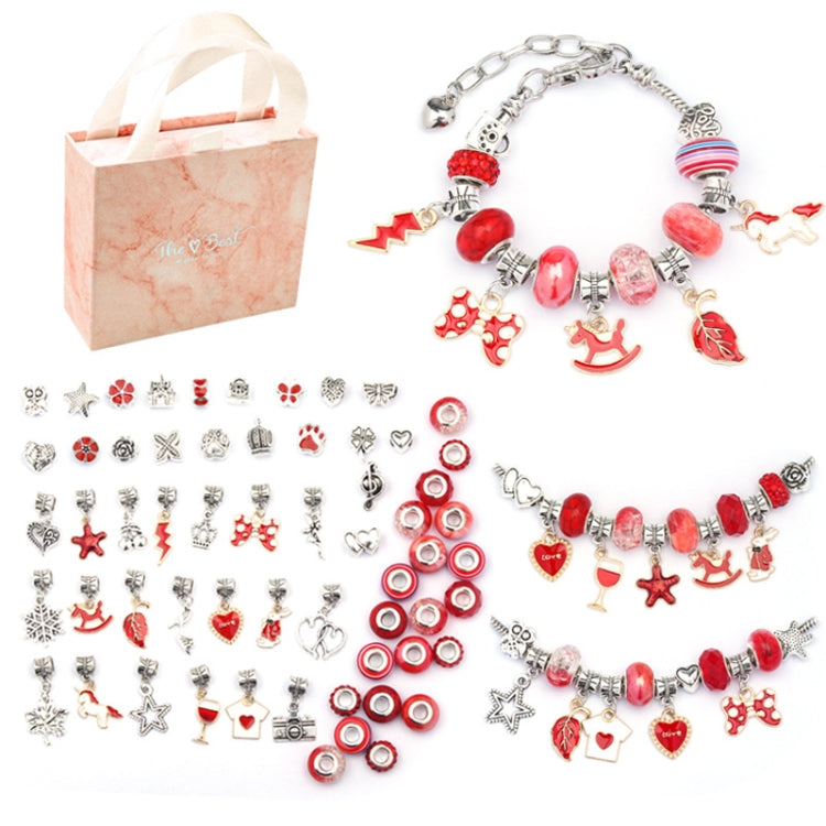 Pulseira DIY para Crianças com Cristais Coloridos e Desenhos Animados TZ-05 63 em 1, 63 em 1 (Fato Roxo), 63 em 1 (Fato Vermelho), 63 em 1 (Fato Verde), 63 em 1 (Fato Colorido)