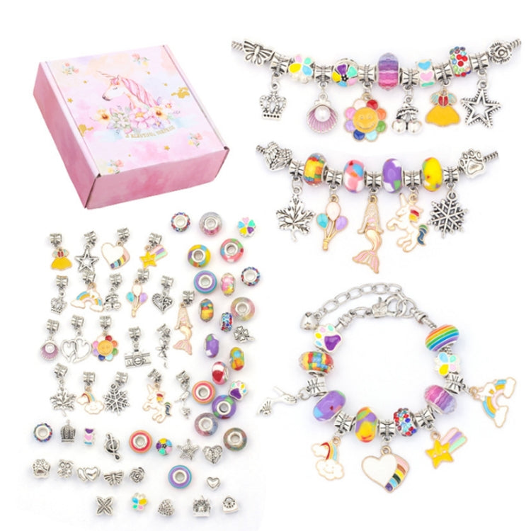 Pulseira DIY para Crianças com Cristais Coloridos e Desenhos Animados TZ-05 63 em 1, 63 em 1 (Fato Roxo), 63 em 1 (Fato Vermelho), 63 em 1 (Fato Verde), 63 em 1 (Fato Colorido)