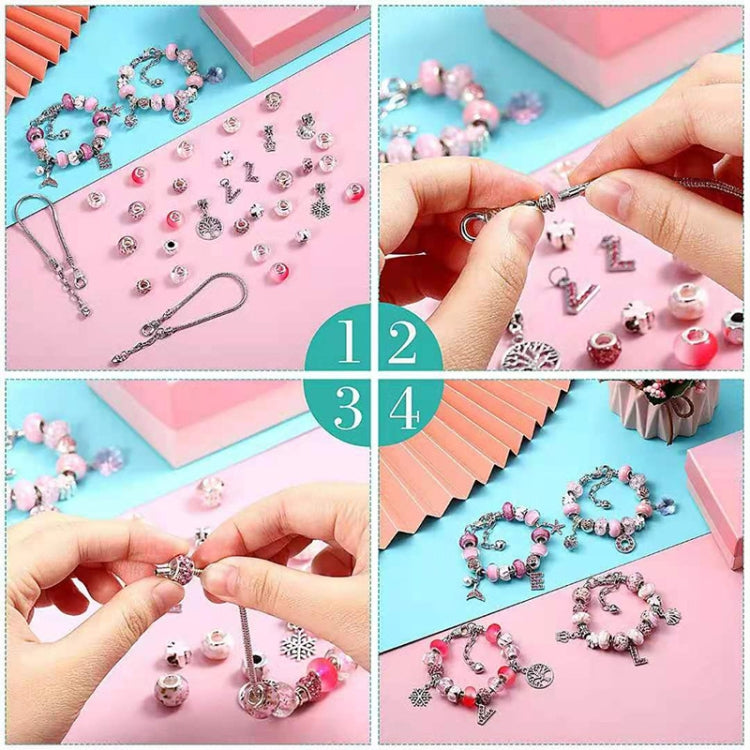 Pulseira DIY para Crianças com Cristais Coloridos e Desenhos Animados TZ-05 63 em 1, 63 em 1 (Fato Roxo), 63 em 1 (Fato Vermelho), 63 em 1 (Fato Verde), 63 em 1 (Fato Colorido)
