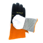 1 Par de Luvas de Soldadura JJ-S2011 para Jardim ao Ar Livre, Resistentes a Cortes, em Couro Genuíno, JJ-S2011