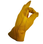 1 Par de Luvas de Segurança para Trabalho em Jardinagem ao Ar Livre JJ-1004 em Pele Genuína para Soldadura, S, M, L, XL