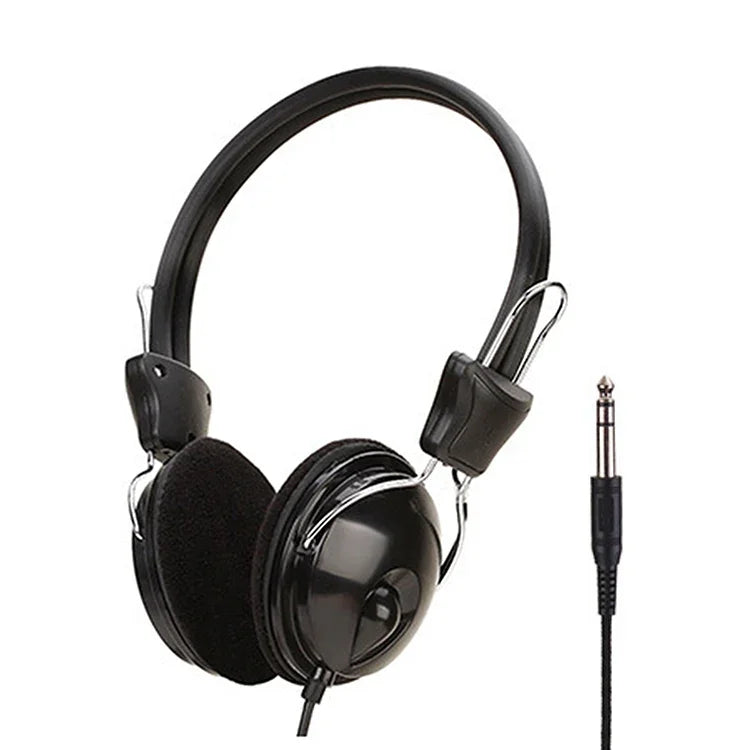 Soyto SY808MV Auscultadores para Aula Online e Escritório, Comprimento do Cabo: 1,6m, Preto 3,5mm, Preto 6,5mm