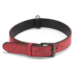 Coleira de Couro Dupla Camada JINMAOHOU para Cães, XS 34x1.7cm, S 39x2.2cm, M 49x2.7cm, L 59x3.2cm