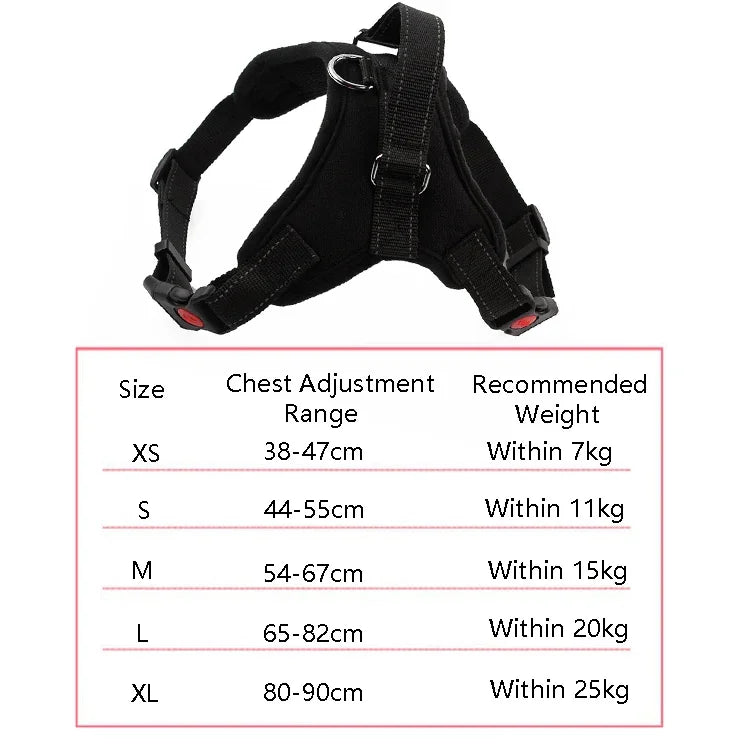 K9 Dog Adjustable Chest Strap, Size:, XS, S, M