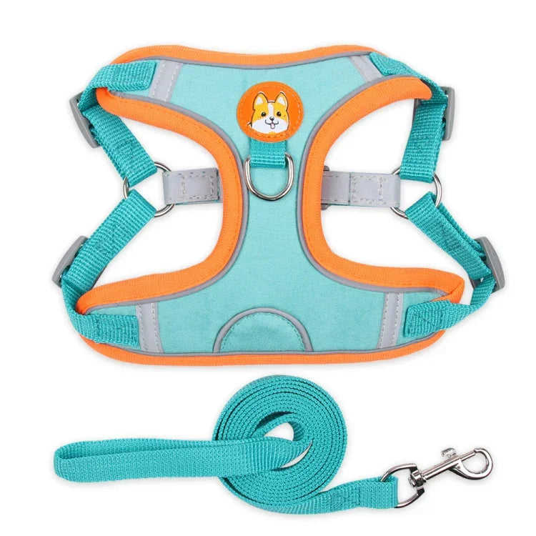 BL-867 Correias Peitorais para Animais Corda Refletora para Tração de Cão, Tamanho:, S, M, L, XL