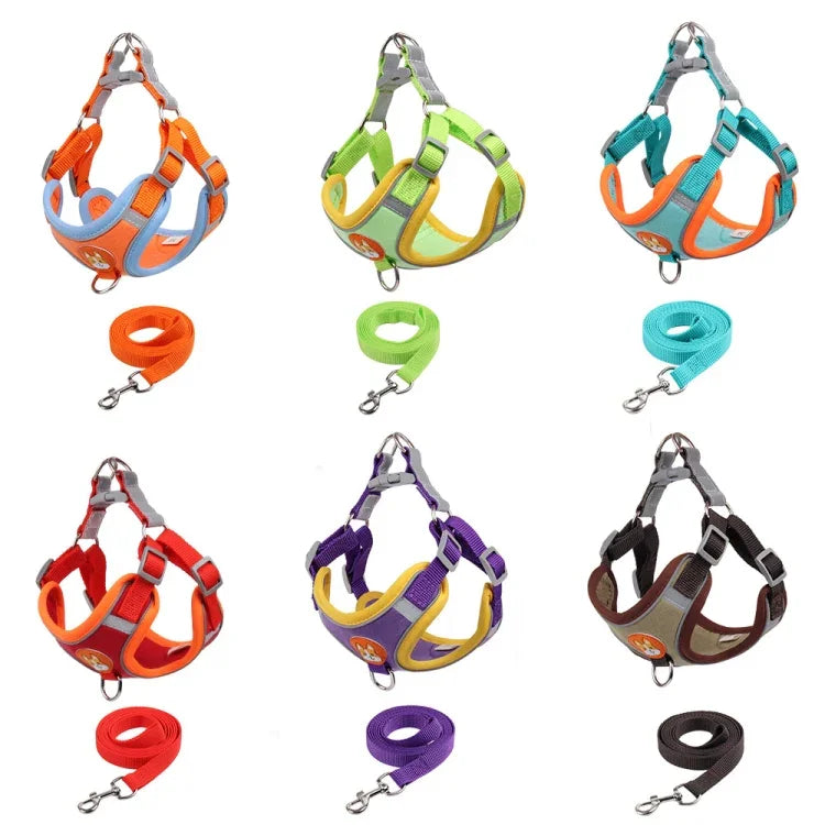 BL-867 Correias Peitorais para Animais Corda Refletora para Tração de Cão, Tamanho:, S, M, L, XL