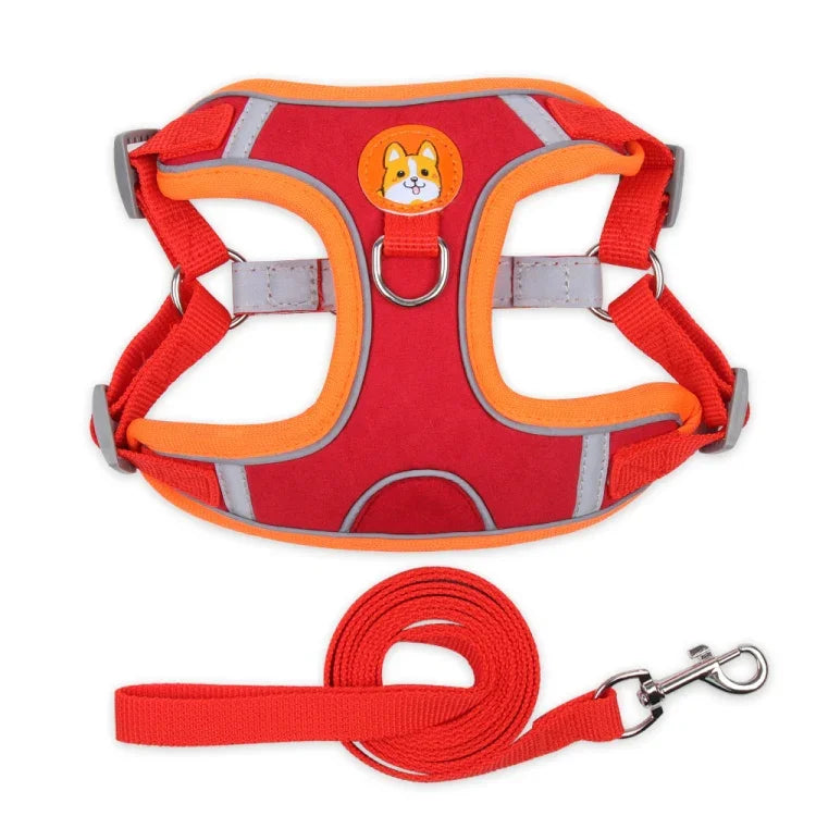 BL-867 Correias Peitorais para Animais Corda Refletora para Tração de Cão, Tamanho:, S, M, L, XL