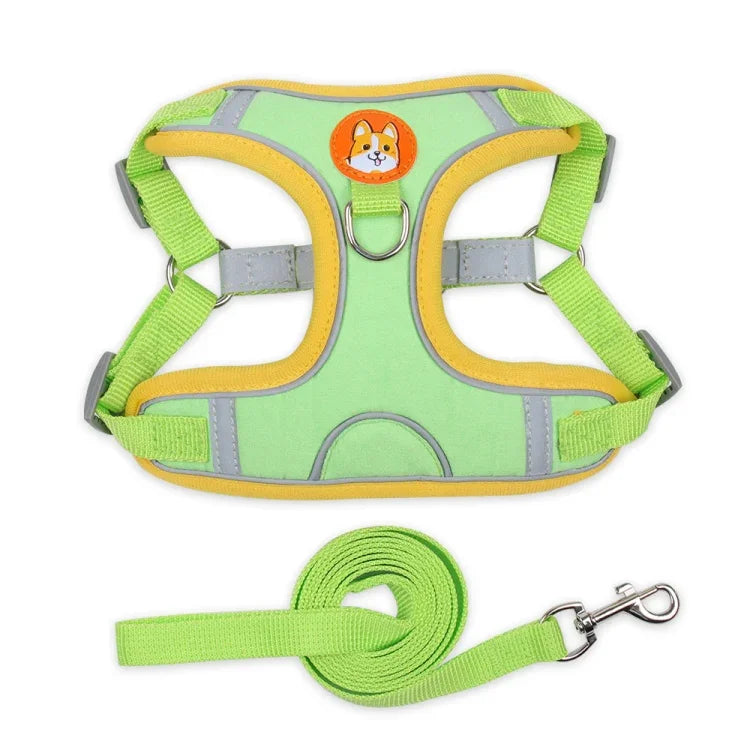 BL-867 Correias Peitorais para Animais Corda Refletora para Tração de Cão, Tamanho:, S, M, L, XL