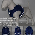BL-844 Correias Peitorais para Animais Corda Respirável Refletora para Cão, Tamanho:, XS, S, M, L, XL