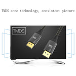 Cabo DisplayPort DP1.4 Versão 8K Macho para Macho para Monitor de Computador HD, 0,5m, 1m, 1,5m, 2m, 3m, 5m, 7m, 10m