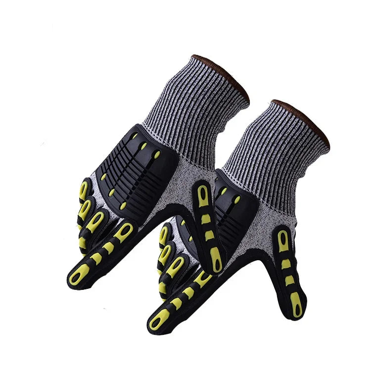Luvas de Ciclismo ao Ar Livre TPR, Resistentes a Cortes e Desgaste, S, M, L, XL