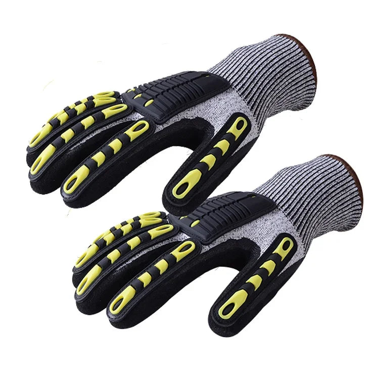 Luvas de Ciclismo ao Ar Livre TPR, Resistentes a Cortes e Desgaste, S, M, L, XL