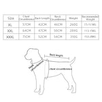 BL-683 Roupa Refletora para Cão para Manter o Calor, XL, XXL, XXXL