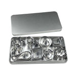 Molde para Bolachas em Aço Inoxidável, 30 Peças / Conjunto, 27 Peças / Conjunto