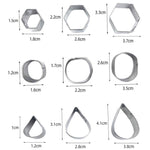 Molde para Bolachas em Aço Inoxidável, 30 Peças / Conjunto, 27 Peças / Conjunto