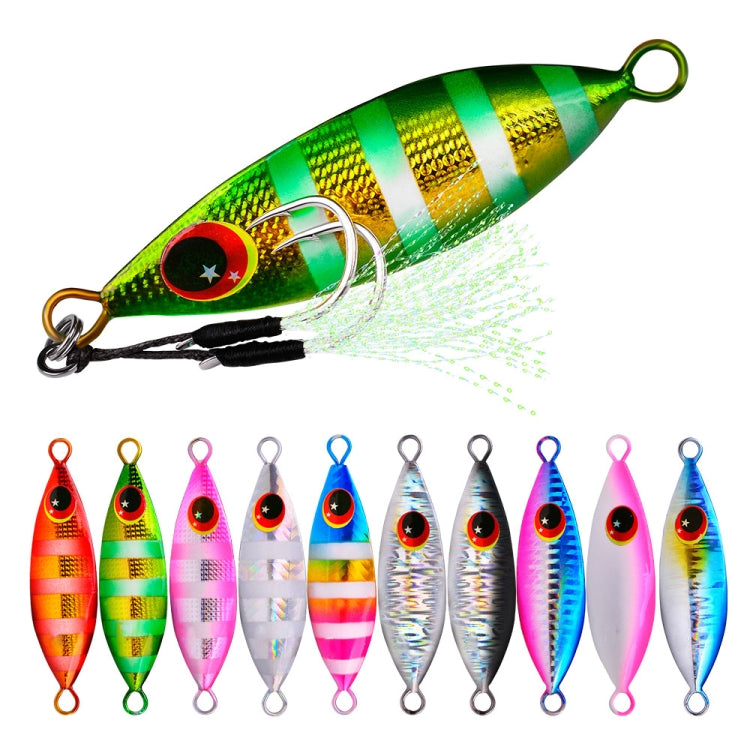 Isco Metálico PROBEROS LF105 para Pesca no Mar, 10g, 20g, 30g, 40g, 60g