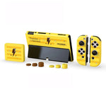 Conjunto de Proteção para Pegador do Comando + Caixa para Cartão + Tampa para Joystick DOBE TNS-1192 para Switch OLED, TNS-1192