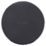 Carregador Sem Fios Redondo de Metal para Secretária com Padrão Xadrez Q25 15W, Metal 15W