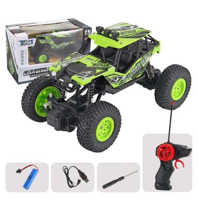 Brinquedo de Carro RC Todo-o-Terreno em Liga JZRC com Controlo Remoto e Carregamento para Crianças, Pequeno Verde, Pequeno Azul, Médio Preto em Liga, Médio Prateado em Liga, Grande Preto em Liga, Grande Prateado em Liga