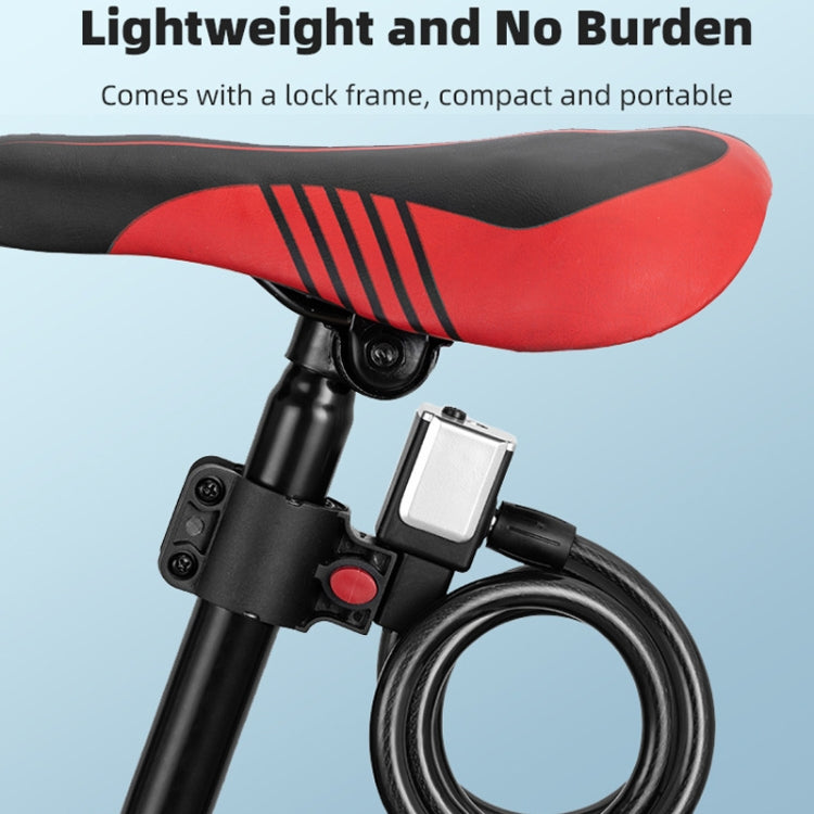 Cadeado Portátil Anti-Roubo para Bicicleta de Montanha BG-0518, Comprimento: 1m Sem Estrutura de Cadeado, 1,2m Com Estrutura de Cadeado, 1,5m Com Estrutura de Cadeado, 1,8m Com Estrutura de Cadeado