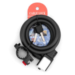 Cadeado Portátil Anti-Roubo para Bicicleta de Montanha BG-0518, Comprimento: 1m Sem Estrutura de Cadeado, 1,2m Com Estrutura de Cadeado, 1,5m Com Estrutura de Cadeado, 1,8m Com Estrutura de Cadeado
