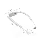 Candeeiro de Pescoço para Pendurar, Candeeiro LED de Leitura com Proteção para os Olhos para Estudante, USB Recarregável, Candeeiro de Livro, Branco, Preto