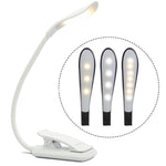 Luz de Clipe Dobrável para Livro 8027D-2 com 7 Contas LED para Proteção dos Olhos para Leitura, Branco, Preto