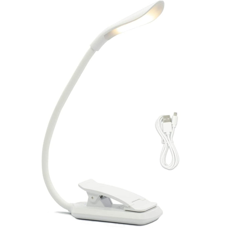 Luz de Clipe Dobrável para Livro 8027D-2 com 7 Contas LED para Proteção dos Olhos para Leitura, Branco, Preto