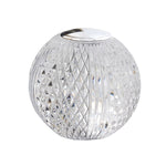 Lâmpada de Mesa Pequena Bola de Cristal Luz Noturna Acrílica USB, MT2 80 x 80mm, MT1 110 x 110mm