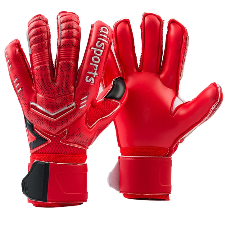 Ailsports ST5511 1 Par de Luvas de Proteção para Dedos de Guarda-Redes com Látex Reforçado, 5, 6, 7, 8, 9, 10, 11