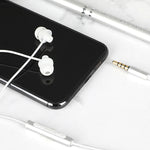 Auricular Com Fio com Controlo e Microfone EN3900 Plug 3.5mm, Branco, Vermelho, Preto