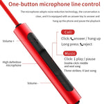 Auricular Com Fio com Controlo e Microfone EN3900 Plug 3.5mm, Branco, Vermelho, Preto