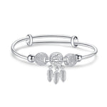 Pulseira Feminina Fechada de Três Anéis Sólidos, Tamanho: Z104 58mm, Z104 56mm, Z104 58mm, Z104 60mm, Z104 62mm, Z103 56mm, Z103 58mm, Z103 60mm, Z103 62mm, Z102 Vella Ajustável