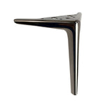 Pé de Metal para Móvel de Sofá e Móvel LH-XY-0010, Altura:, 12cm, 15cm, 19cm, 25cm, 12cm Preto Mate, 15cm Preto Mate, 12cm Azul Escovado, 15cm Azul Escovado, 19cm Azul Escovado, 19cm Preto Mate, 25cm Azul Escovado, 25cm Preto Mate