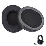 1 par de almofadas para auscultadores Razer BlackShark V2 X / V2 USB, cor: gel preto, rede preta, gel preto, rede preta+verde