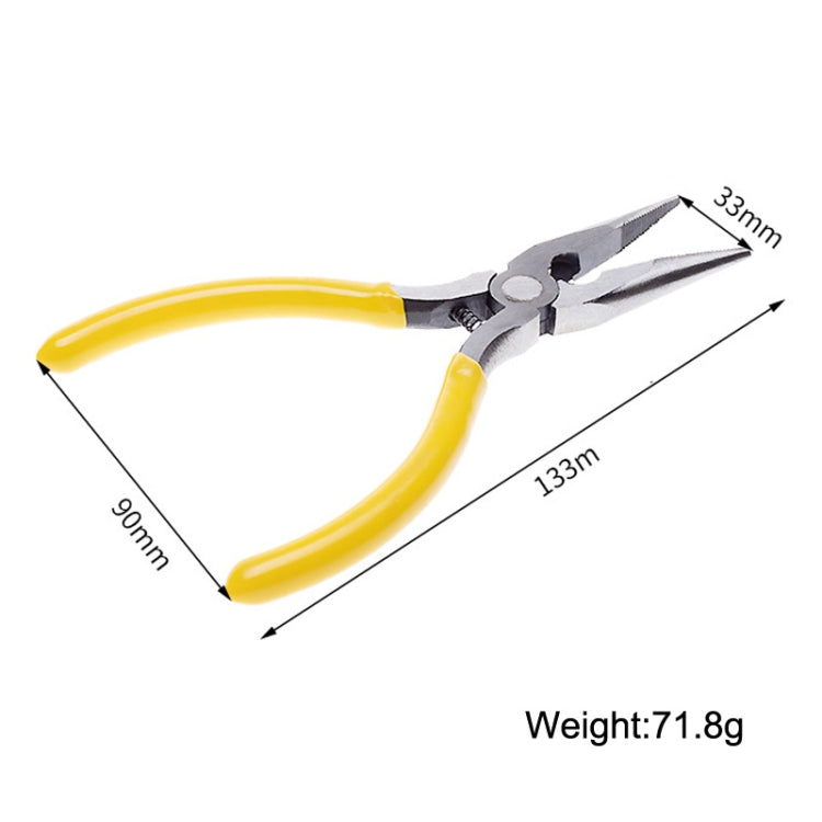 Alicate Manual Multifuncional XBQ1001, 5 Polegadas, Boca Afiada, Boca de Agulha, Fio de Aço, Boca Curvada, Topo, Tangente, Boca Afiada para Ferro Fundido