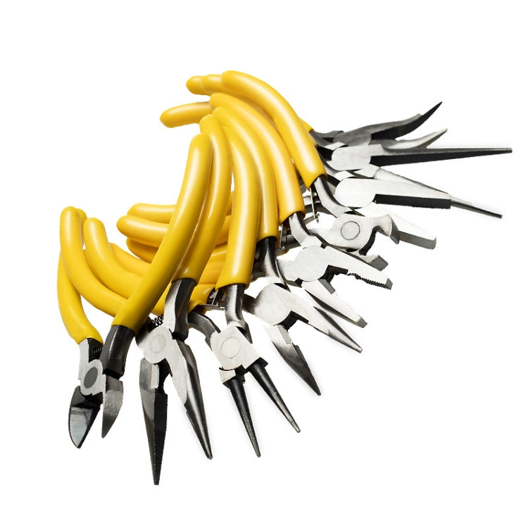 Alicate Manual Multifuncional XBQ1001, 5 Polegadas, Boca Afiada, Boca de Agulha, Fio de Aço, Boca Curvada, Topo, Tangente, Boca Afiada para Ferro Fundido