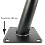 Pés de Suporte para Móveis em Tubo Redondo Cónico LH-ZT-0001, Estilo:, Cone Reto Altura 10cm, Cone Reto Altura 12cm, Cone Reto Altura 15cm, Cone Reto Altura 17cm, Cone Reto Altura 20cm, Cone Reto Altura 25cm, Cone Reto Altura 30cm