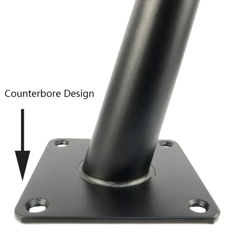 Pés de Suporte para Móveis em Tubo Redondo Cónico LH-ZT-0001, Estilo:, Cone Reto Altura 10cm, Cone Reto Altura 12cm, Cone Reto Altura 15cm, Cone Reto Altura 17cm, Cone Reto Altura 20cm, Cone Reto Altura 25cm, Cone Reto Altura 30cm