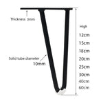 Pés de Suporte Metálicos para Móveis LH-S0006, Altura:, 12cm, 15cm, 18cm, 20cm, 25cm, 30cm, 60cm
