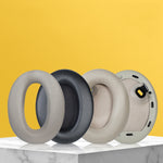 2 almofadas em pele PU para auscultadores Sony WH-1000XM4, WH-1000XM4 (preto + fivela), WH-1000XM4 (azul + fivela)