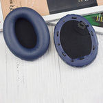 2 almofadas em pele PU para auscultadores Sony WH-1000XM4, WH-1000XM4 (preto + fivela), WH-1000XM4 (azul + fivela)